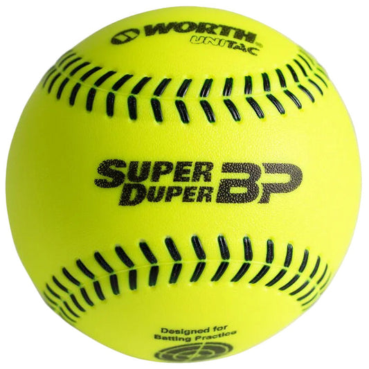 Worth Super Duper BP Ball 12" Slowpitch Softballs - WBP12UT product image 1, provided for visual reference and product