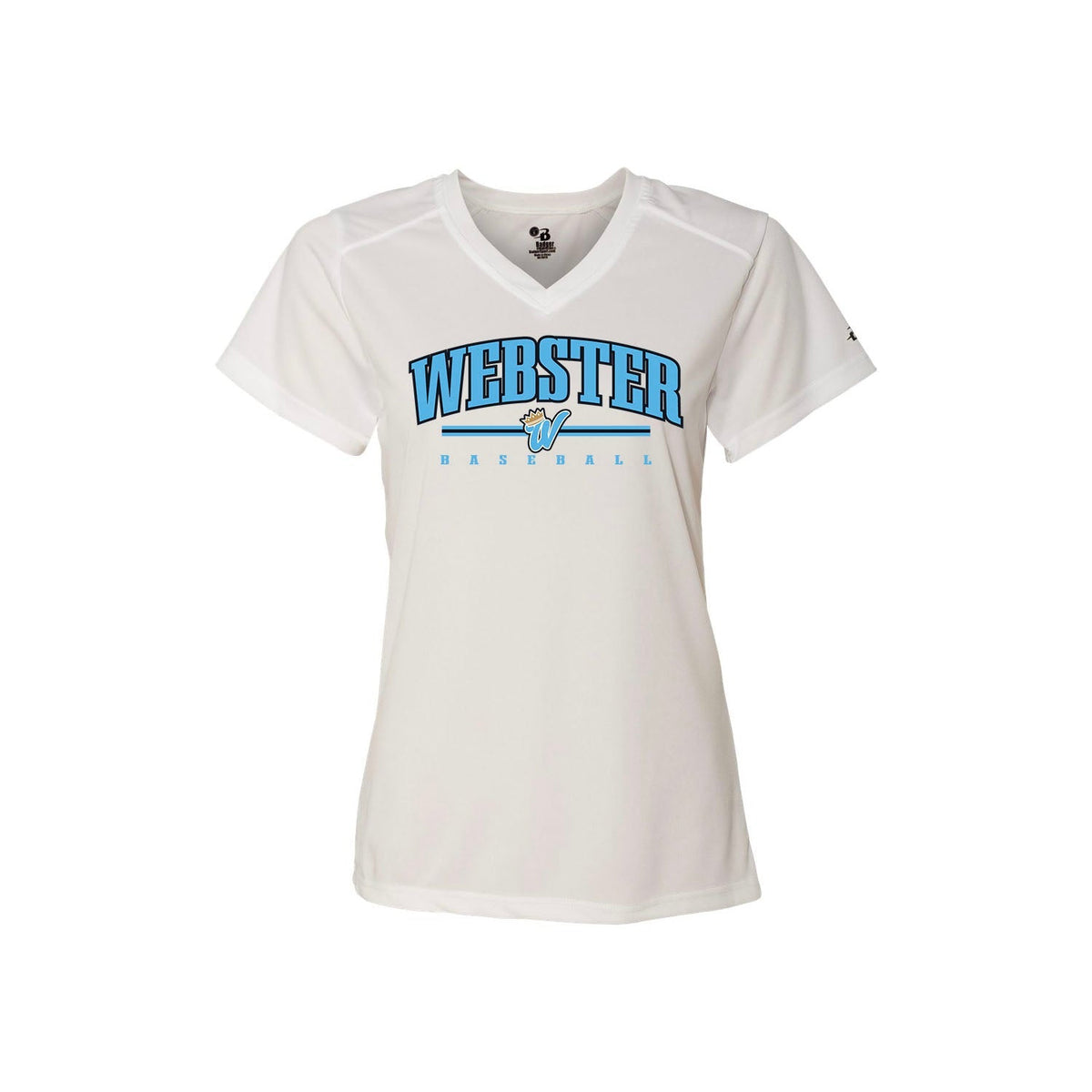 Webster Royals Badger Womens Shirt product image 1, provided for visual reference and product detail review