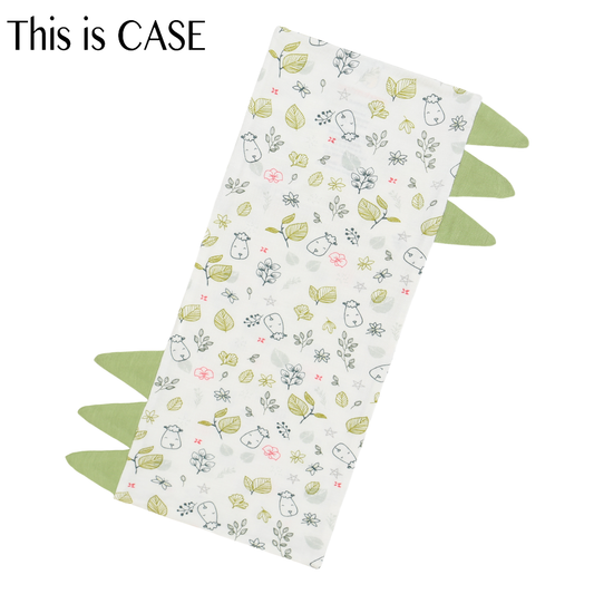 Bed-Time Buddy™ Case Dream Garden A Cream with Color tag - Small