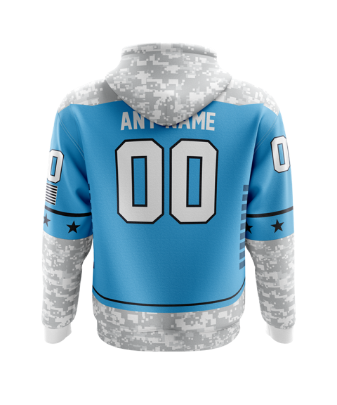 Webster-Royals-Camo-Blue-Hoodie product image 2, provided for visual reference and product detail review