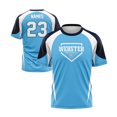 Webster-Royals-Blue-Ss-Shirt product image 1, provided for visual reference and product detail review