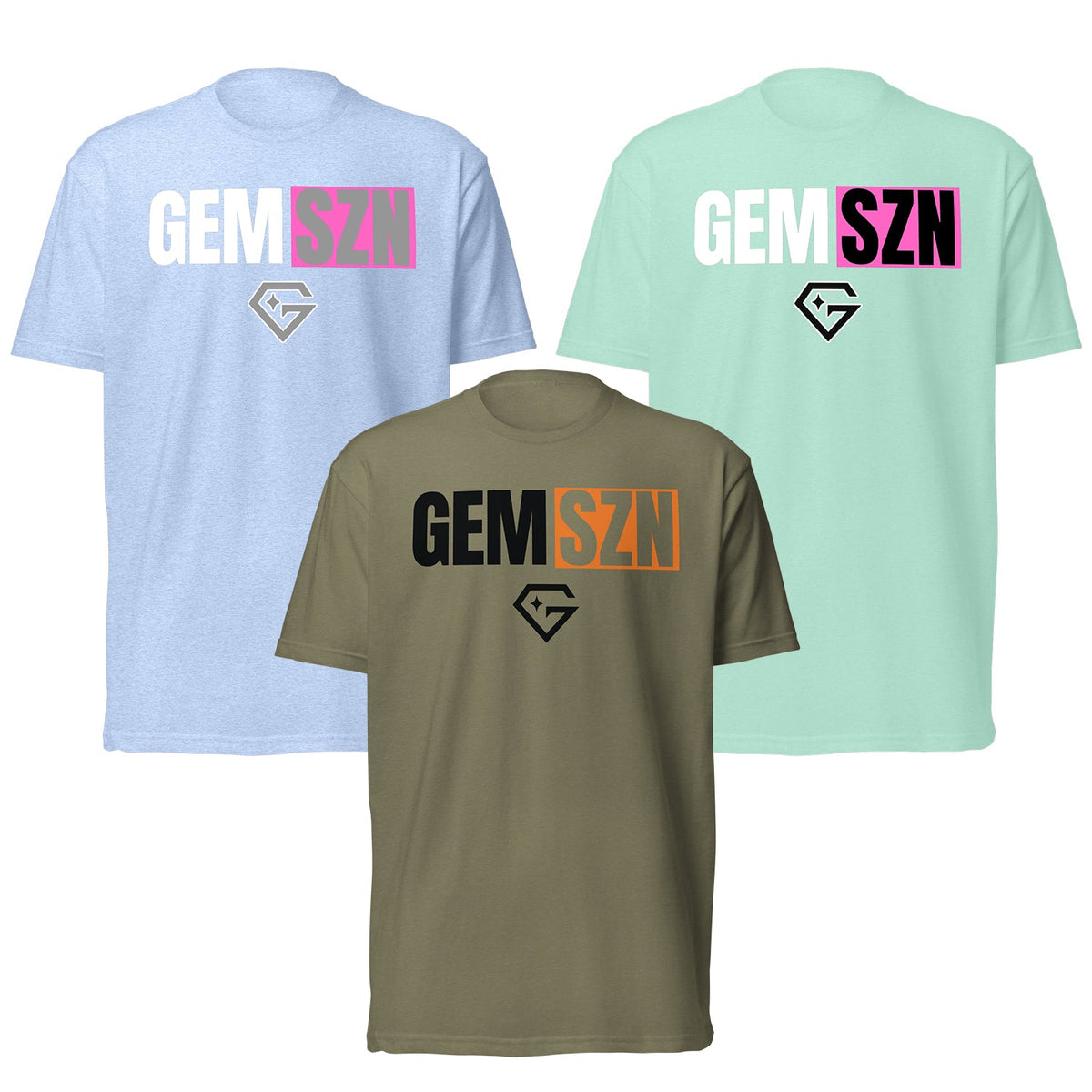 Gem Gloves T-Shirt - Gem Szn (Multiple Colors) product image 1, provided for visual reference and product detail review