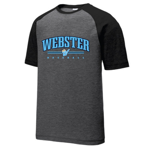 Webster-Royals-Blk/Grey-Heather-Ss-Shirt product image 1, provided for visual reference and product detail review