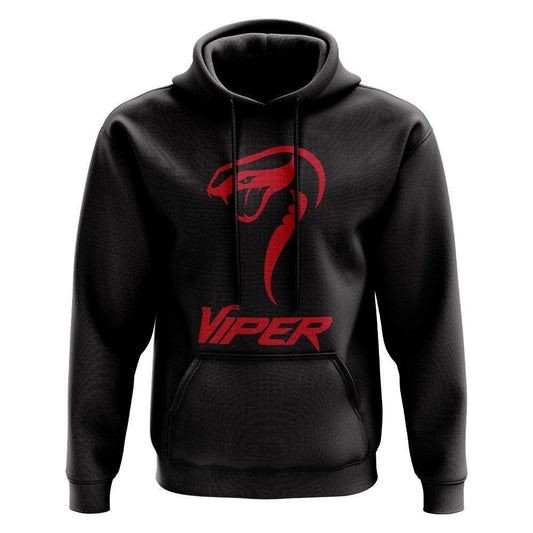 Viper Black/Red Victory Performance Fleece Mid-Weight Hoodie product image 1, provided for visual reference and product