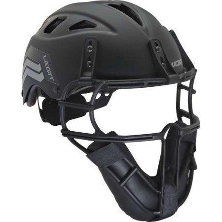 Worth Legit Slowpitch Softball Pitchers Helmet Mask, Black LGTPH-B product image 1, provided for visual reference and